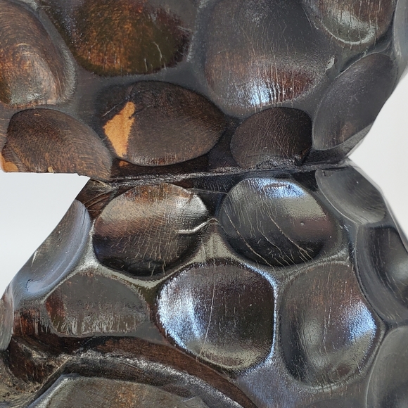 Vintage Japanese Wood Carved Bear. Adorable. Ainu or Kokeshi Style. - Picture 9 of 10